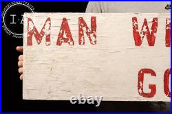 Vintage Hand-Painted Rustic Double-Sided Sign