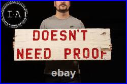 Vintage Hand-Painted Rustic Double-Sided Sign