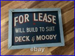 Vintage Hand Painted Sign 18x24.5