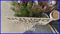Vintage Hand Painted Wood Sign Duling Optical Sioux City IA Optometrist Antique