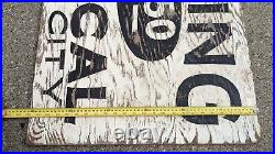 Vintage Hand Painted Wood Sign Duling Optical Sioux City IA Optometrist Antique