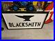 Vintage Hand Painted Wooden Blacksmith Shop Sign 47 x 27 GAS OIL SODA COLA