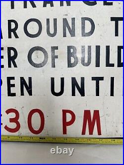 Vintage Hand painted Carriage Trade Sign Crackle Paint Horses Buggies