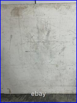 Vintage Hand painted large restaurant advertising sign Hamburgers Bratwurst 48