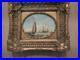 Vintage Handpainted Ornate Framed Oil Painting Sail Boats/ Sea 15x13 Signed RT