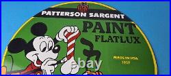 Vintage Hardware Paint Sign Porcelain Patterson Sargent Store Gas Pump Sign