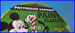Vintage Hardware Paint Sign Porcelain Patterson Sargent Store Gas Pump Sign
