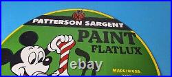 Vintage Hardware Paint Sign Porcelain Patterson Sargent Store Gas Pump Sign