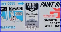 Vintage Hardware Store Tip Top Paint Brush Advertising Sign Jersey City NJ