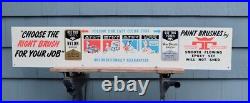 Vintage Hardware Store Tip Top Paint Brush Advertising Sign Jersey City NJ