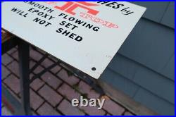 Vintage Hardware Store Tip Top Paint Brush Advertising Sign Jersey City NJ
