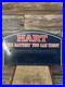 Vintage Hart Batteries Sign Double Sided Painted Metal Original