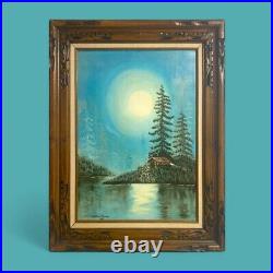 Vintage Helen Morris Original Signed and Framed Oil Painting 24H x 20W