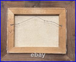 Vintage Hielene Furlong Covered Bridge Painting Signed