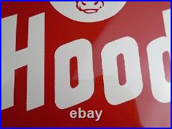 Vintage Hood Dairy Ice Cream Truck Sign Painted Milk Cow Farm 13 Original