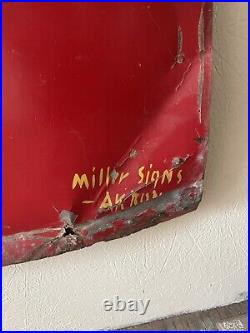 Vintage Hotel Sign From Otis Colorado With Remains Of Reflective Paint