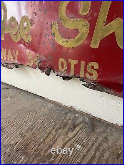 Vintage Hotel Sign From Otis Colorado With Remains Of Reflective Paint