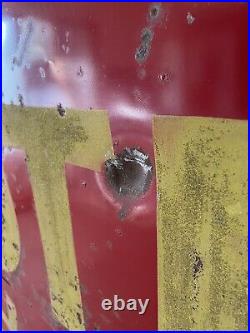 Vintage Hotel Sign From Otis Colorado With Remains Of Reflective Paint