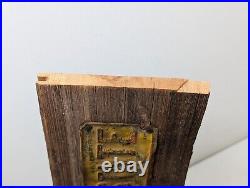 Vintage INVEST IN REAL ESTATE Embossed Painted Metal Advertising Sign Antique