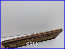 Vintage INVEST IN REAL ESTATE Embossed Painted Metal Advertising Sign Antique