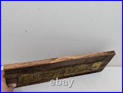 Vintage INVEST IN REAL ESTATE Embossed Painted Metal Advertising Sign Antique