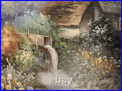 Vintage Impressionism Orig. Signed Rik Boren oil painting Thomas Kinkade Style