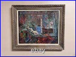 Vintage Impressionist Classical Greece Painting Signed