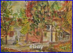 Vintage Impressionist Landscape Oil Painting Signed