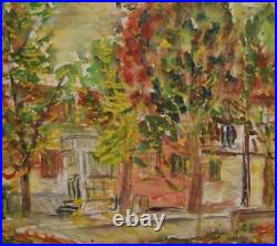 Vintage Impressionist Landscape Oil Painting Signed