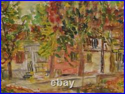 Vintage Impressionist Landscape Oil Painting Signed