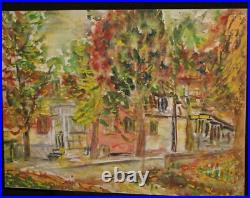 Vintage Impressionist Landscape Oil Painting Signed