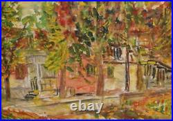 Vintage Impressionist Landscape Oil Painting Signed