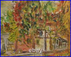 Vintage Impressionist Landscape Oil Painting Signed