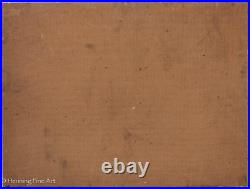 Vintage Impressionist Landscape Painting Mountain Village Signed W. Alley 24x32