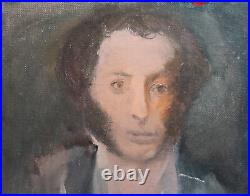 Vintage Impressionist Oil Painting Male Portrait