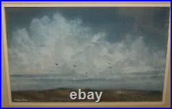 Vintage JOSEPH LC SANTORO'Ocean Spray' COASTAL Landscape Painting Listed