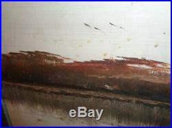 Vintage James Gibson Original Florida Highwaymen Signed Oil on Board Canal Scene