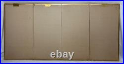 Vintage Japanese Hand Painted 4 Panel Folding Screen Byobu 72x36 Signed Gold Vintage Japanese Hand Painted 4 Panel Folding Screen Byobu 72x36 Signed Gold