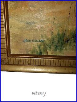 Vintage Jean B. Egan Landscapes Artist Oil On Board Sand Dunes