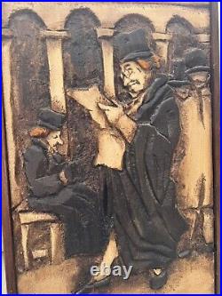 Vintage Jean-Claude Gaugy Acrylic Painted Carving Signed by Artist