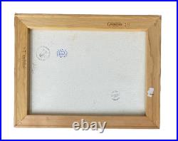 Vintage Keith Haring Painting on Canvas Signed and Stamped