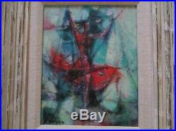 Vintage Kero Antoyan Painting Abstract Expressionism Modernism Cubism Armanian