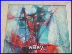 Vintage Kero Antoyan Painting Abstract Expressionism Modernism Cubism Armanian