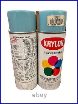 Vintage Krylon Spray Paint 6 Pack Case 1902 Baby Blue Great Condition