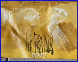 Vintage LEE REYNOLDS Signed Painting Large 47x 59 Abstract Unstretched