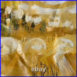 Vintage LEE REYNOLDS Signed Painting Large 47x 59 Abstract Unstretched