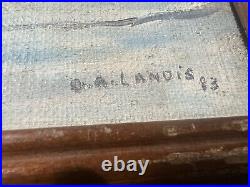 Vintage Landis Oil Painting 9x12on Fredrix canv/board. 1983 Signed
