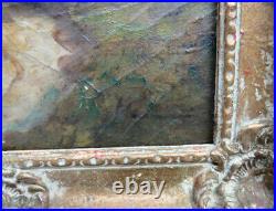 Vintage Landscape 10 X 8 Painting In Frame Signed