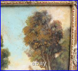 Vintage Landscape 10 X 8 Painting In Frame Signed