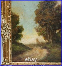 Vintage Landscape 10 X 8 Painting In Frame Signed